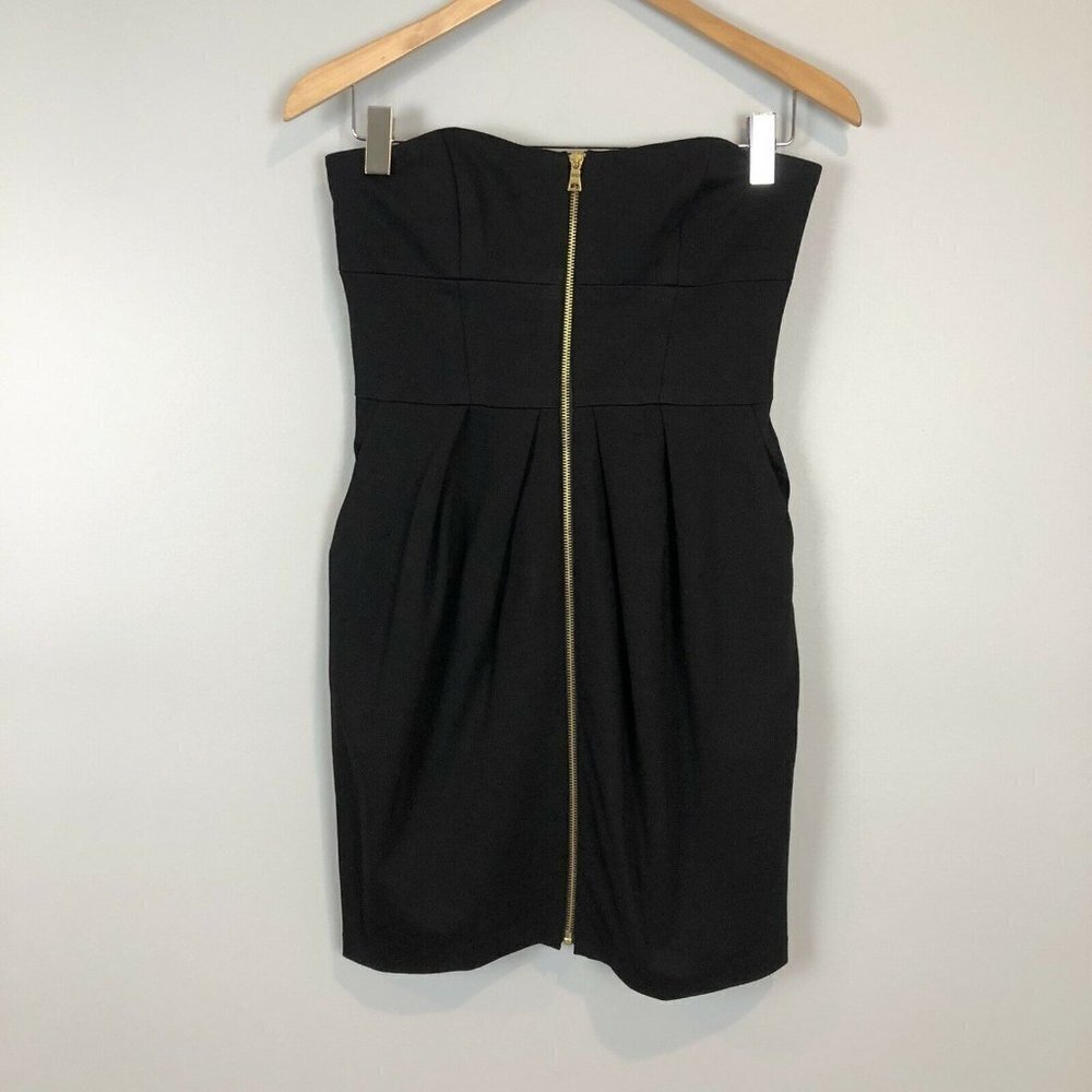 Cynthia Steffe Black Zipper Front Date Night Dress